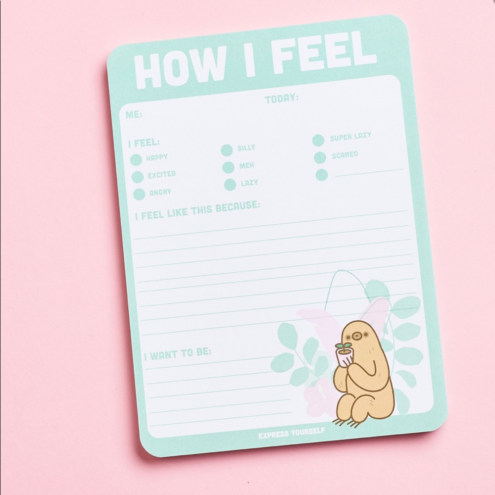 NWT Pusheen Box Exclusive Daily Feelings Notepad
